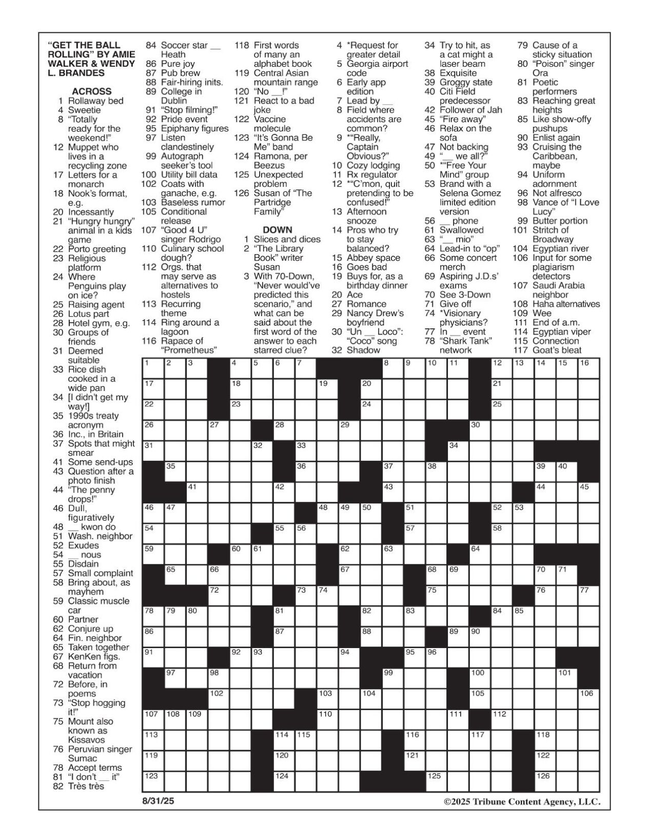 LA Times Crossword Aug 31 2025 Crosswords Yakimaherald LA Times Crossword Aug 31 2025 Crosswords Yakimaherald