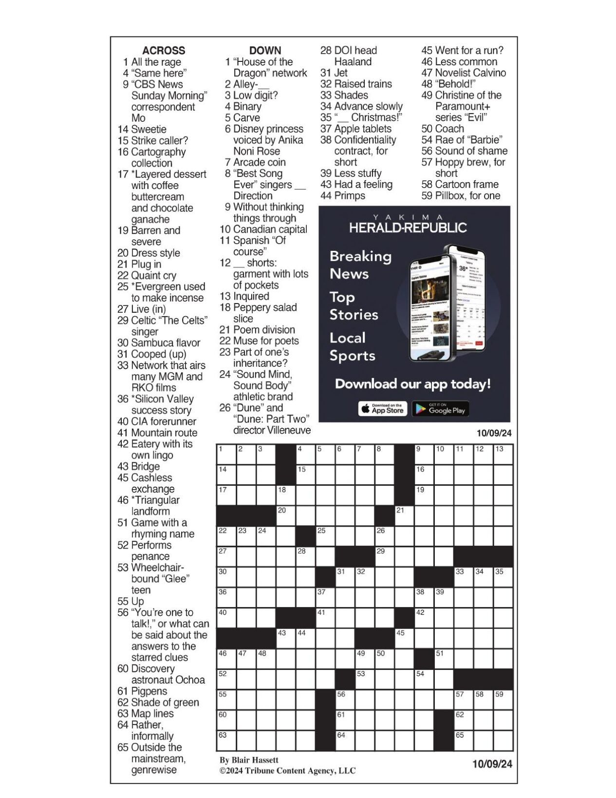LA Times Crossword Oct 9 2024 Crosswords Yakimaherald LA Times Crossword Oct 9 2024 Crosswords Yakimaherald