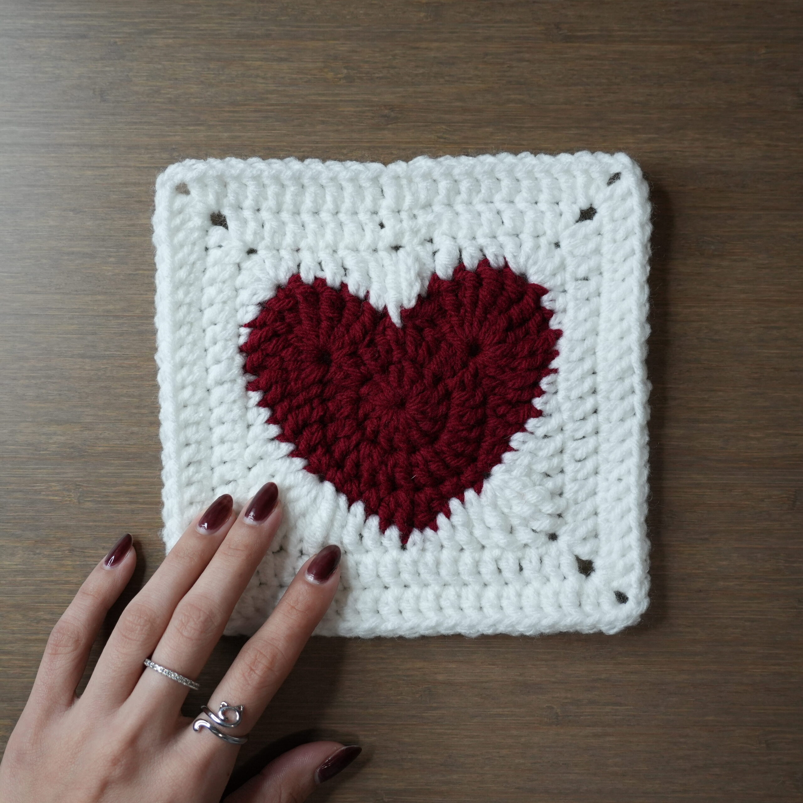 Large Heart Granny Square Free Pattern Video Tutorial Large Heart Granny Square Free Pattern Video Tutorial