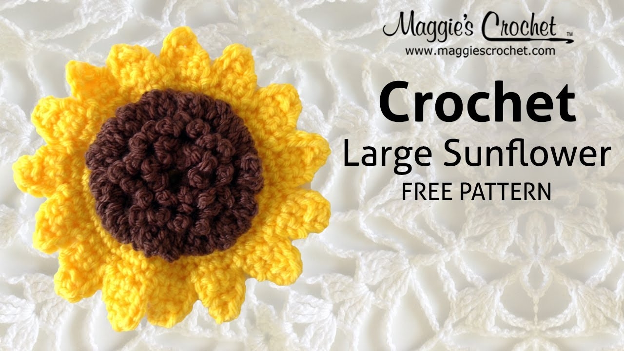 free crochet sunflower pattern free crochet sunflower pattern