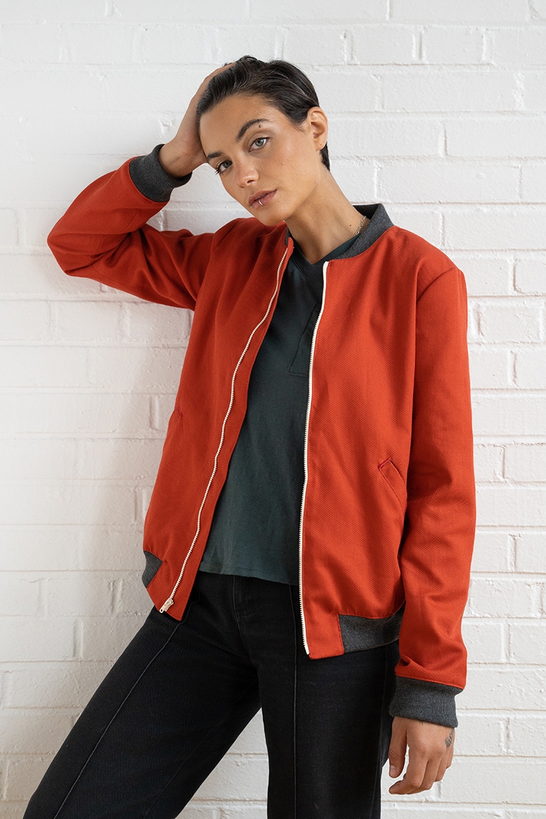 Larkin Bomber Jacket PDF Sewing Pattern Instant Download 