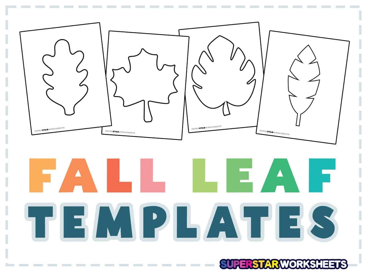 Leaf Template Free Printables Superstar Worksheets