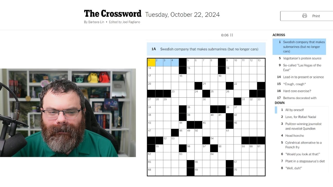 Learning Crossword Week 23 NYT Crossword Tuesday Oct 22nd 2024 YouTube Learning Crossword Week 23 NYT Crossword Tuesday Oct 22nd 2024 YouTube