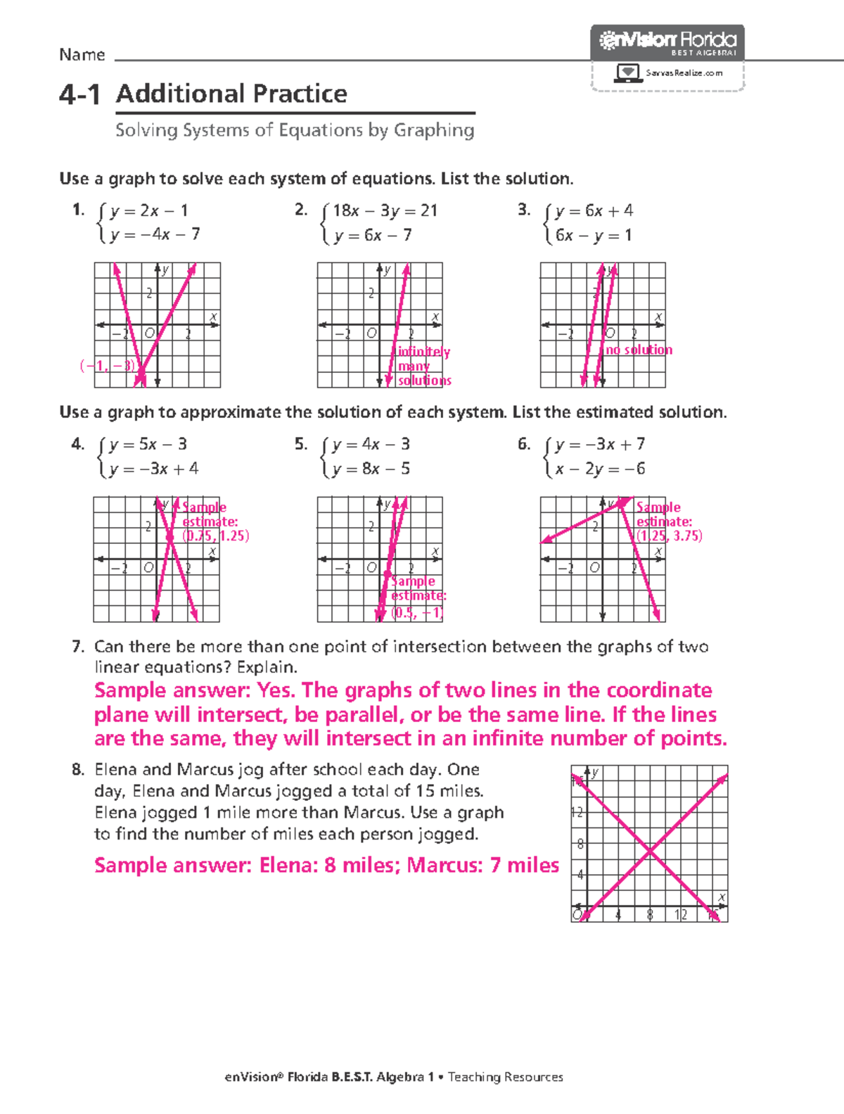 solving systems of equations by graphing worksheet solving systems of equations by graphing worksheet