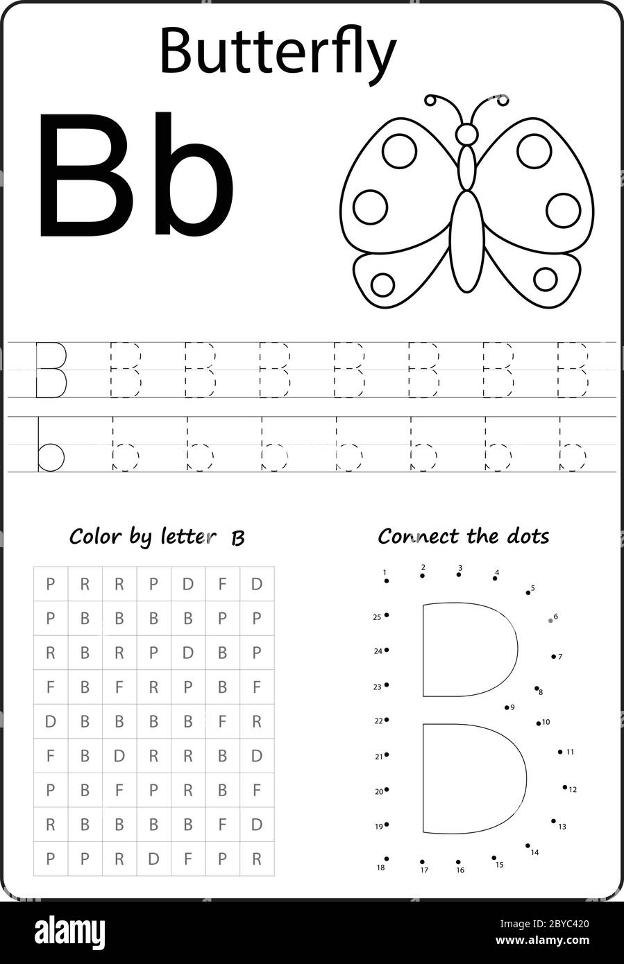 Letter B Alphabet Letter Worksheet Task For Kids Learning Letters Stock Vector Image Art Alamy Letter B Alphabet Letter Worksheet Task For Kids Learning Letters Stock Vector Image Art Alamy
