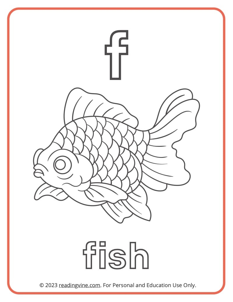 Letter F Coloring Pages Letter F Coloring Pages