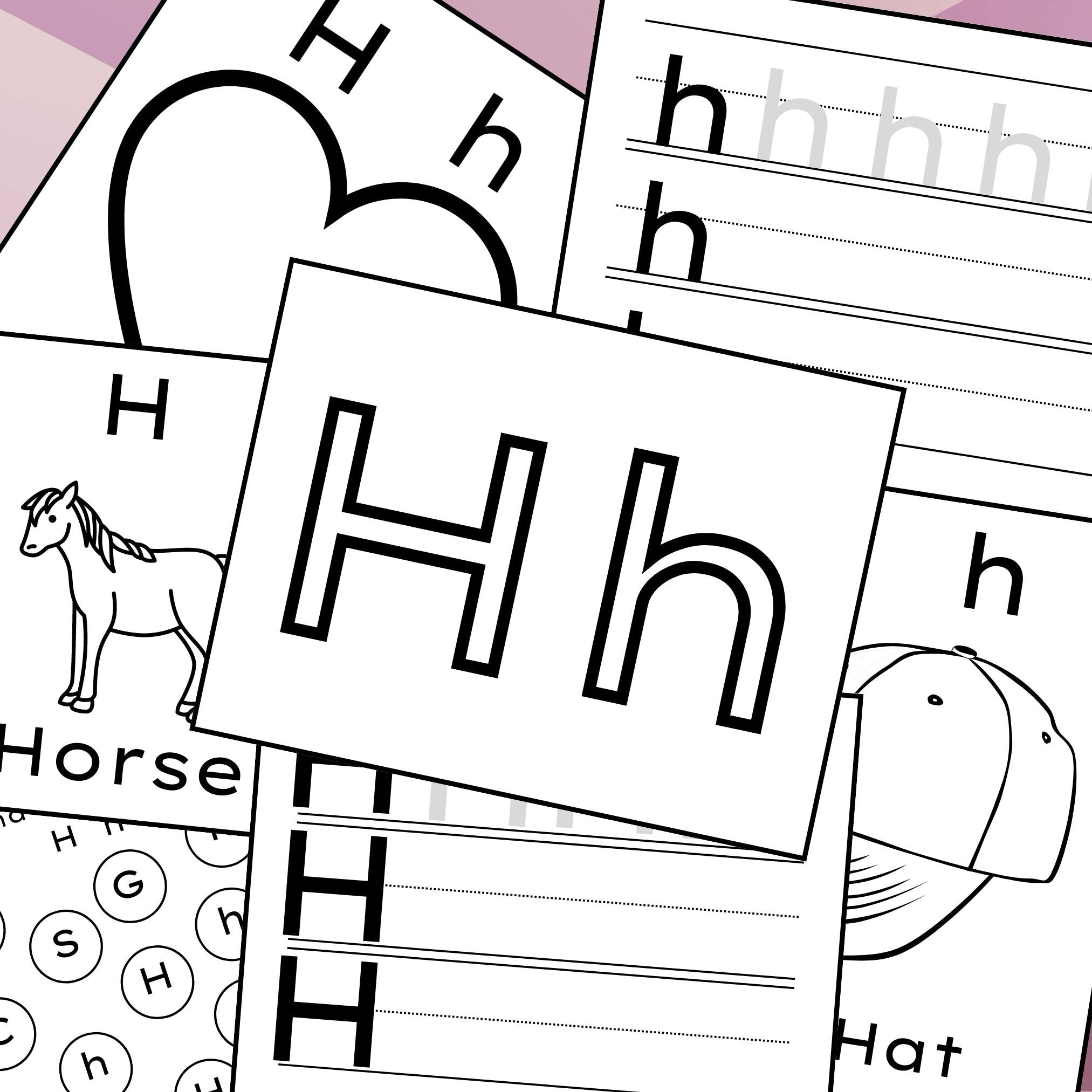 letter h worksheets for preschool letter h worksheets for preschool