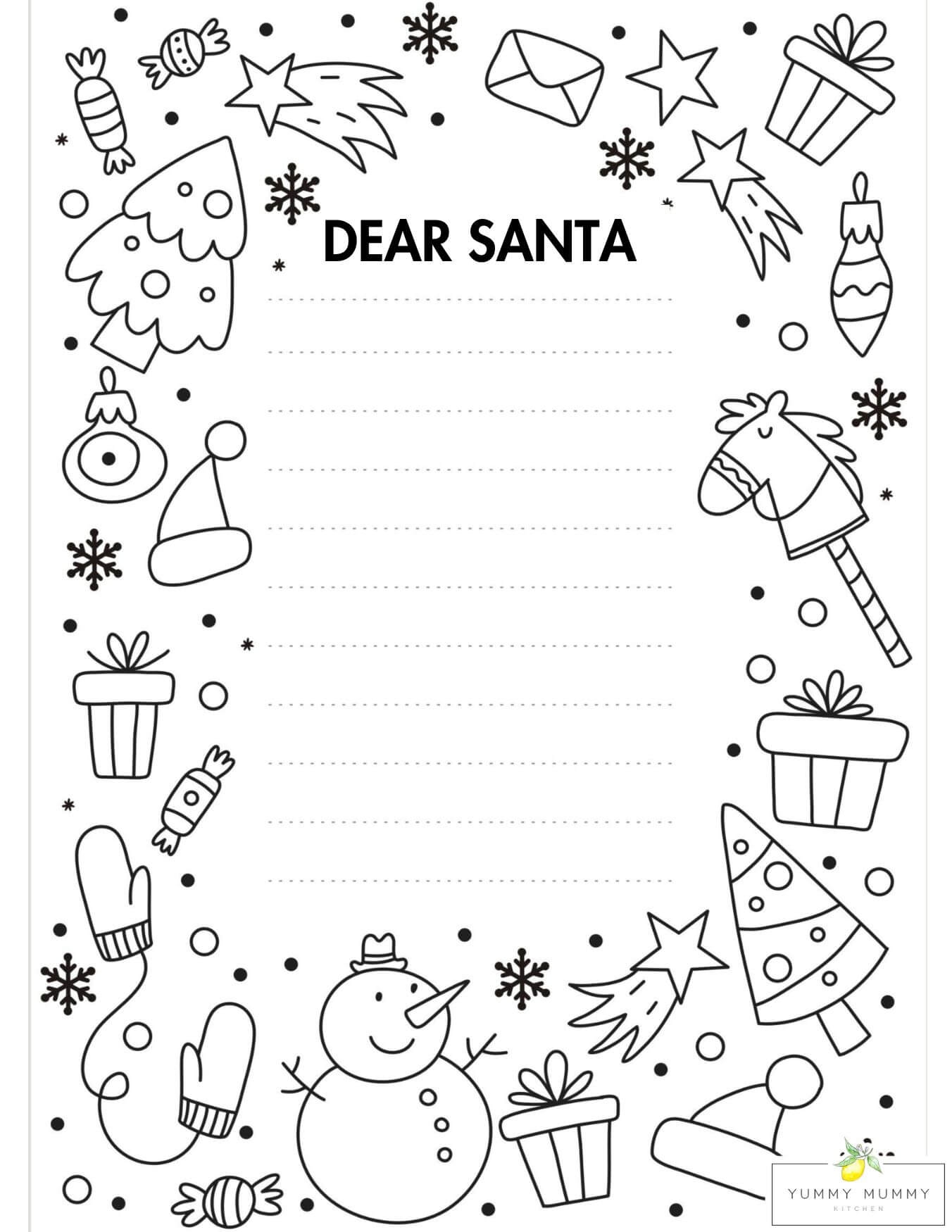 Letter To Santa Template Free Printable Dear Santa Letters Letter To Santa Template Free Printable Dear Santa Letters
