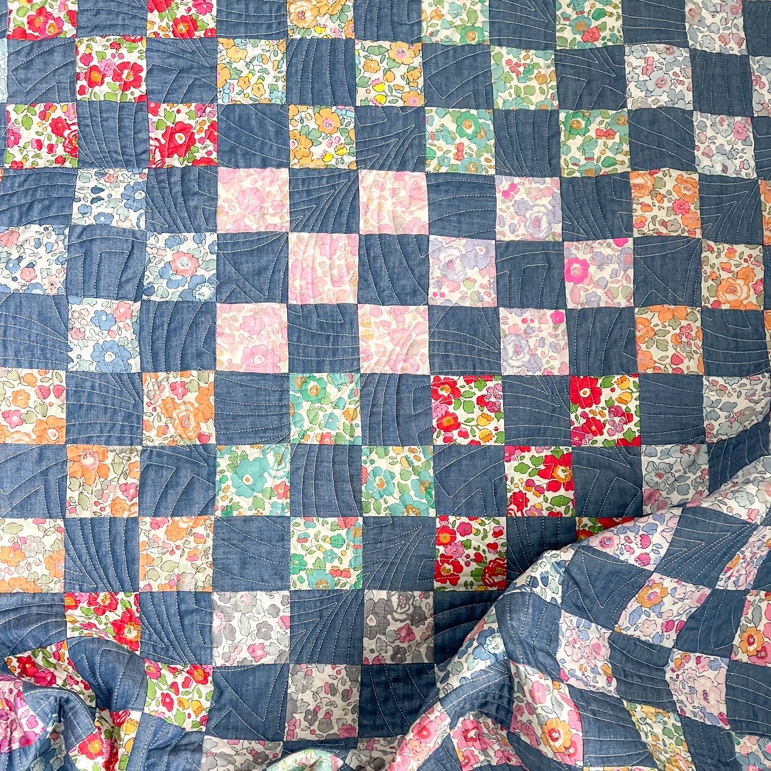 Liberty Of London Nine Patch Quilt Sweet Little Quilts Liberty Of London Nine Patch Quilt Sweet Little Quilts