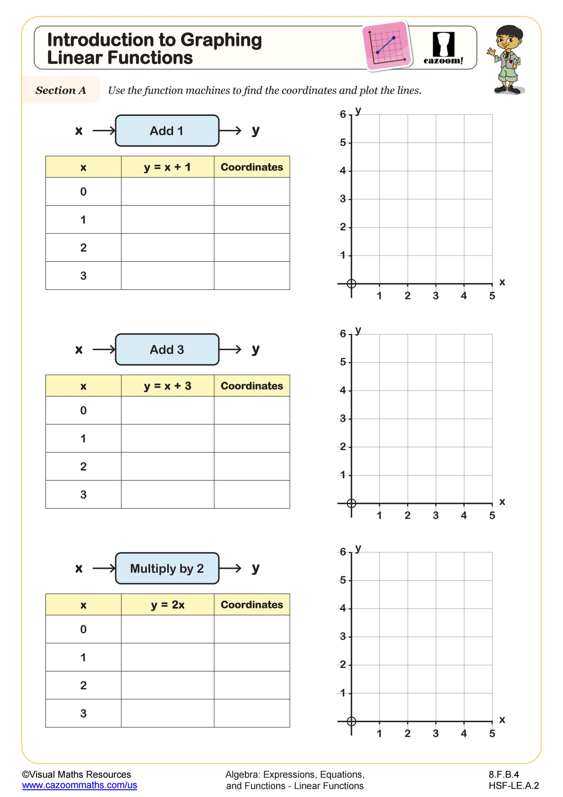 Linear Equations And Tables Of Values A Worksheet PDF Printable Algebra Worksheet Cazoom Math Linear Equations And Tables Of Values A Worksheet PDF Printable Algebra Worksheet Cazoom Math