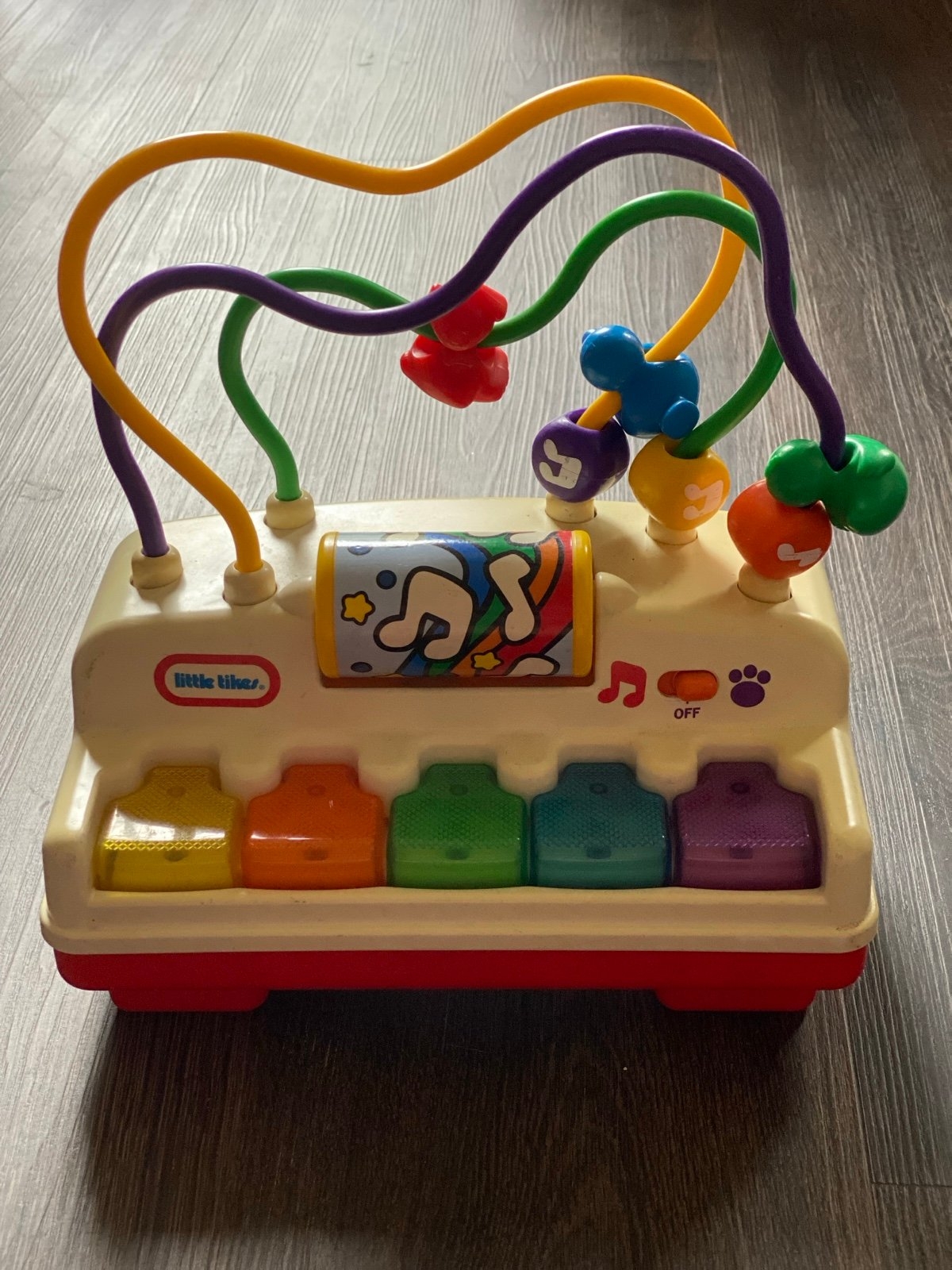 Little Tikes Melody Beads Player Piano Toy Animal Voices Lights Barking Works Little Tikes Melody Beads Player Piano Toy Animal Voices Lights Barking Works