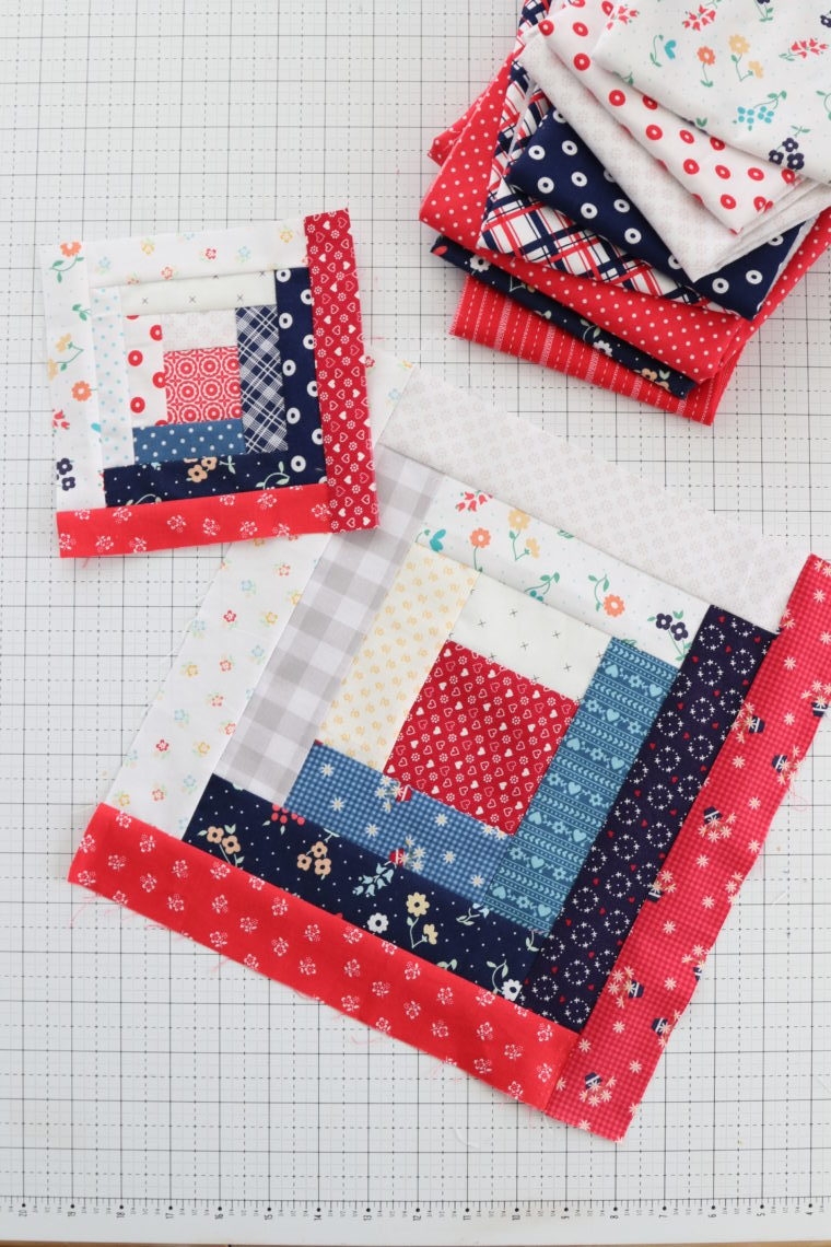 Log Cabin Quilt Block Tutorial Inspiration Diary Of A Quilter A Quilt Blog