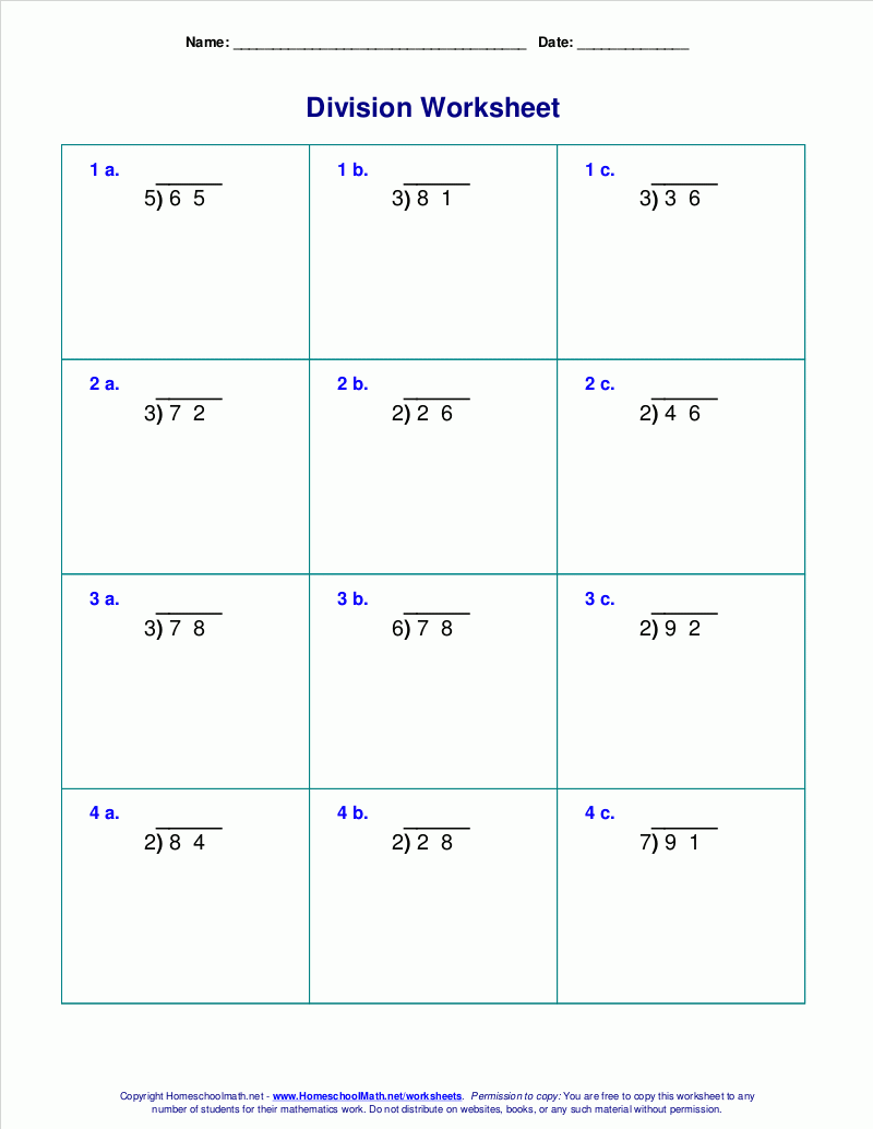 Long Division Worksheets For Grades 4 6 Long Division Worksheets For Grades 4 6