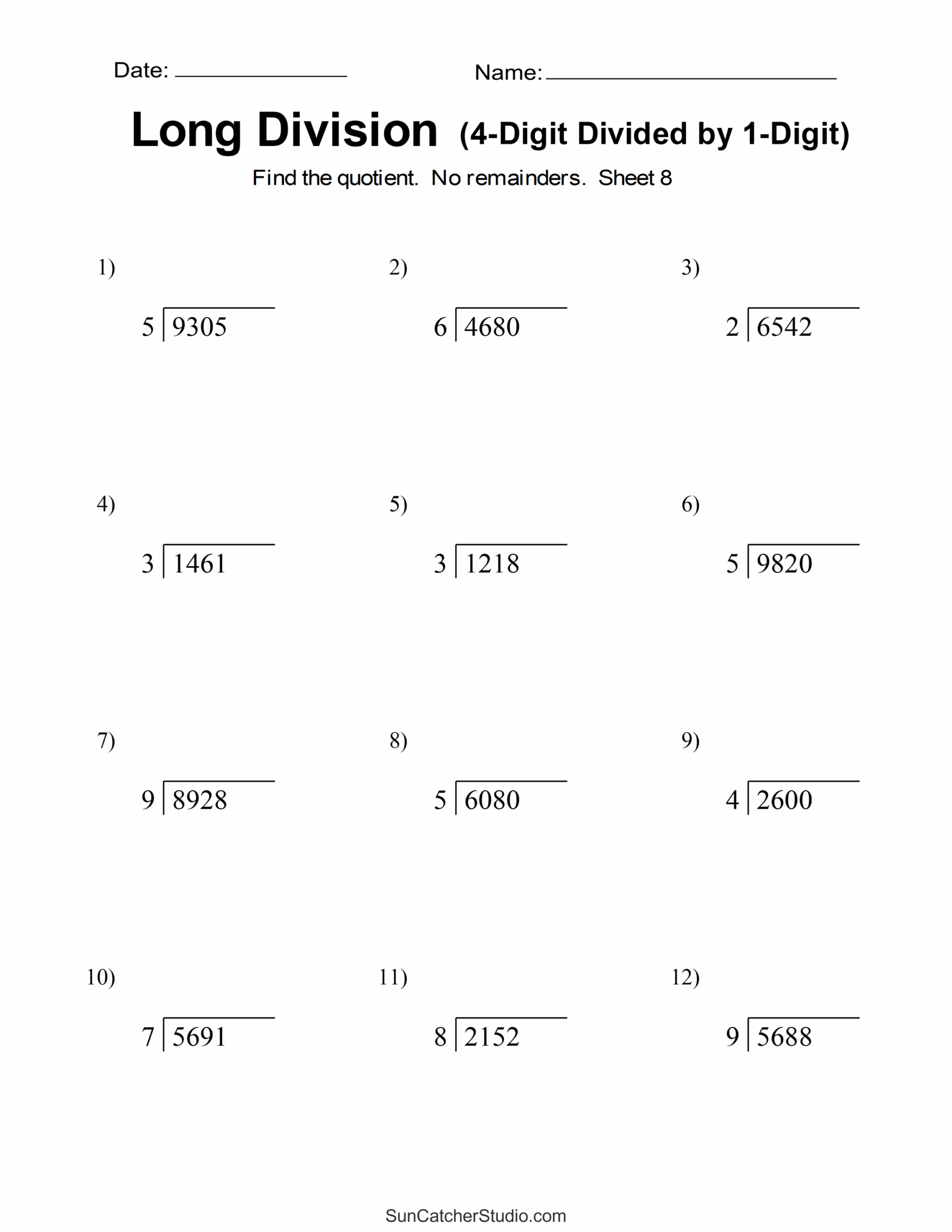 division for 4th graders worksheets division for 4th graders worksheets