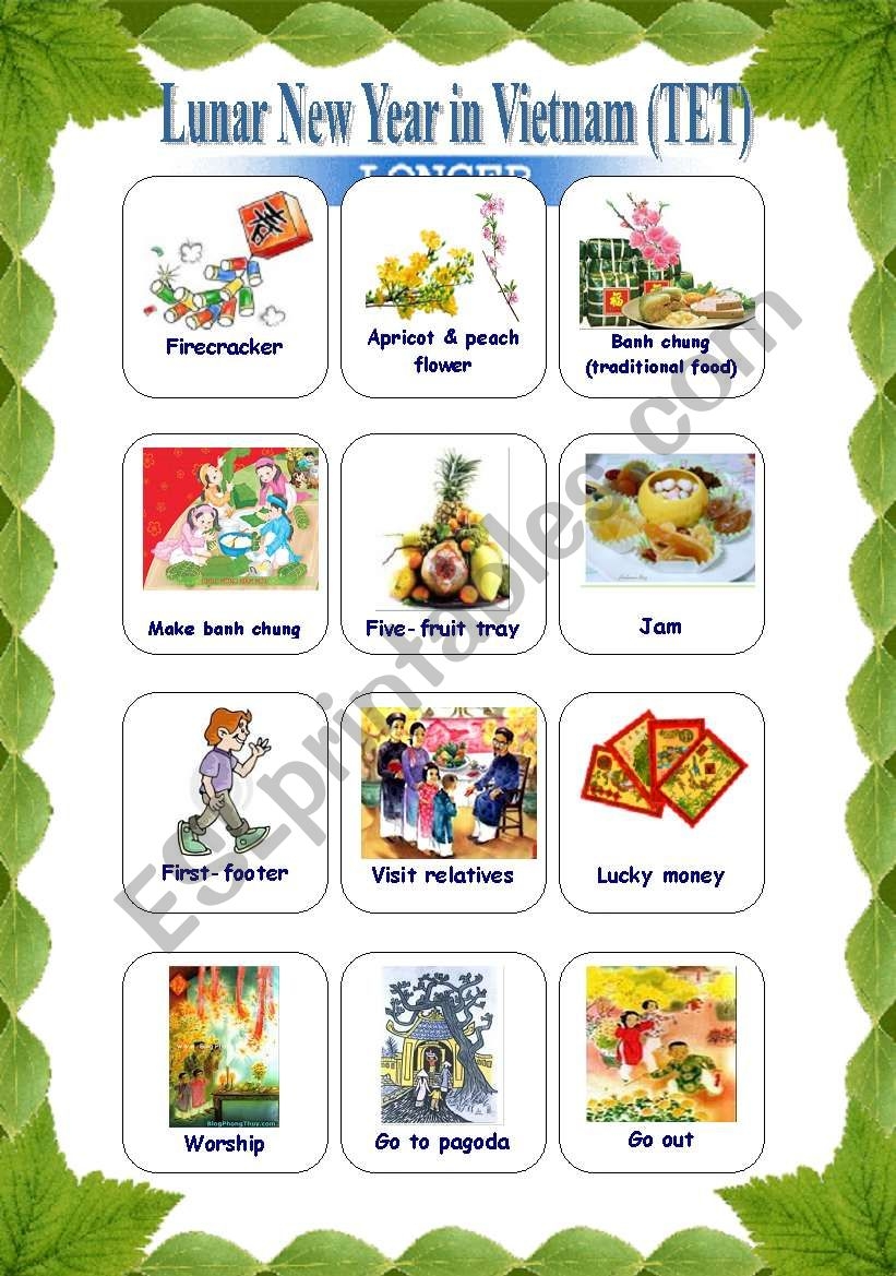 Lunar New Year In Vietnam ESL Worksheet By Phucduong87 Lunar New Year In Vietnam ESL Worksheet By Phucduong87