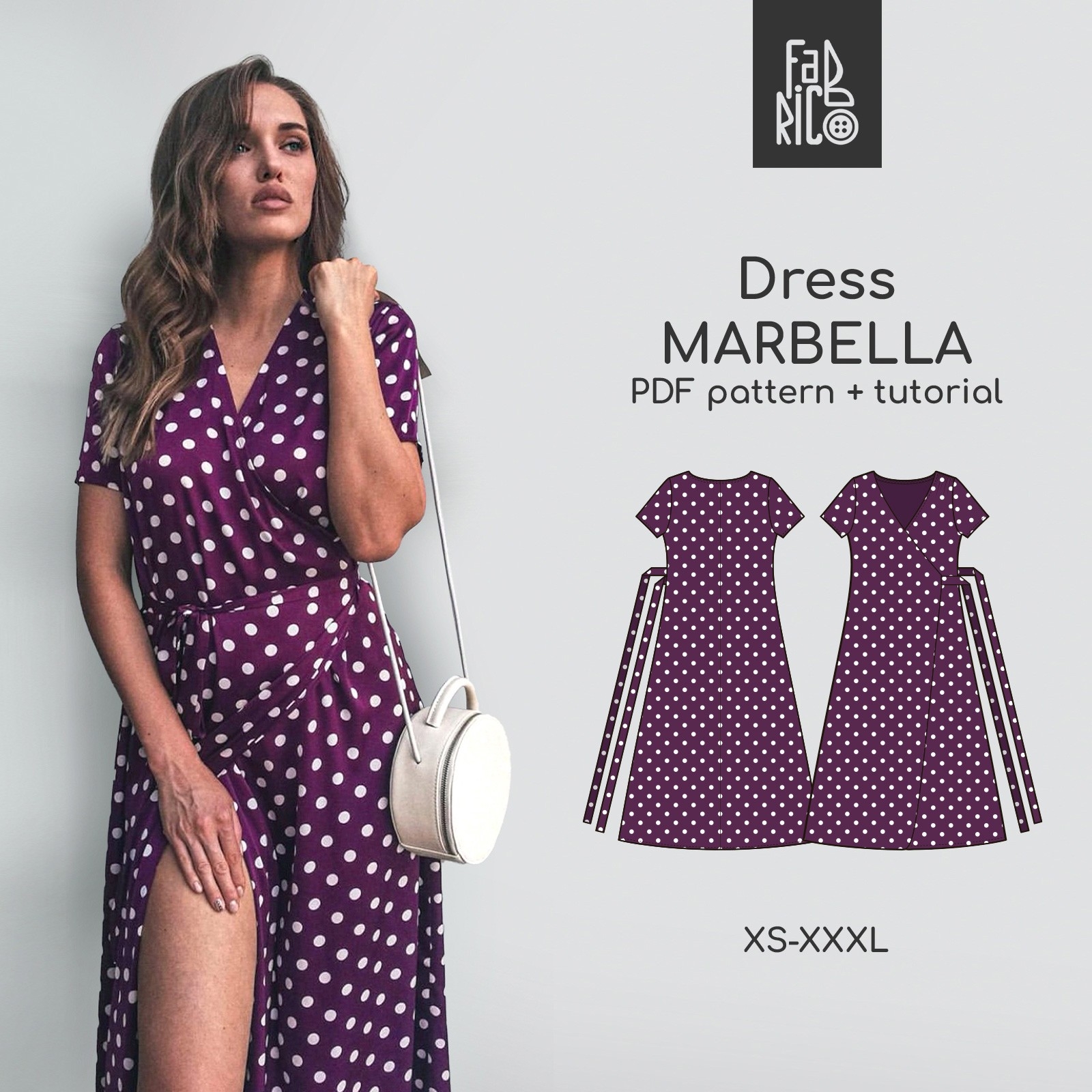 Marbella Women s Dress Sewing Pattern Video Tutorial Fabrico