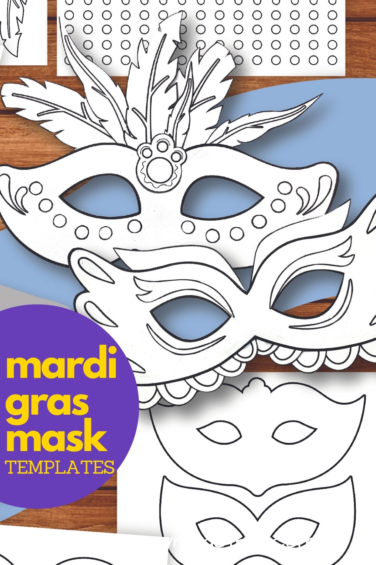 Masquerade And Mardi Gras Mask Templates Free Printables Masquerade And Mardi Gras Mask Templates Free Printables