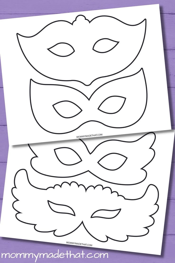 Masquerade And Mardi Gras Mask Templates Free Printables Masquerade And Mardi Gras Mask Templates Free Printables