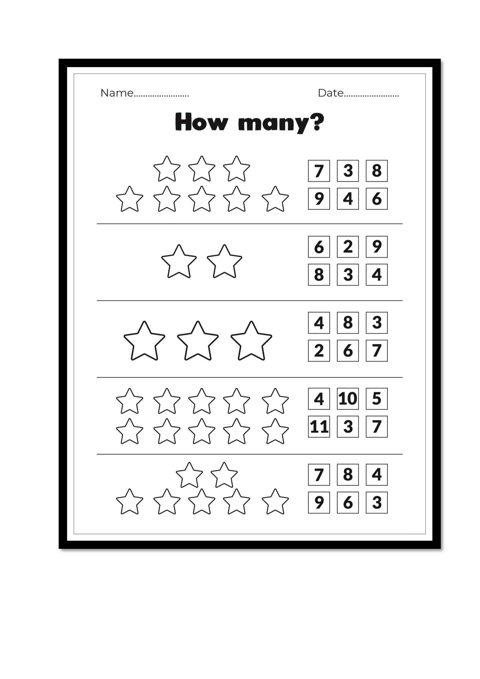 Math Count Learning Fun Activity Books Count And Color Math Worksheets Made By Teachers