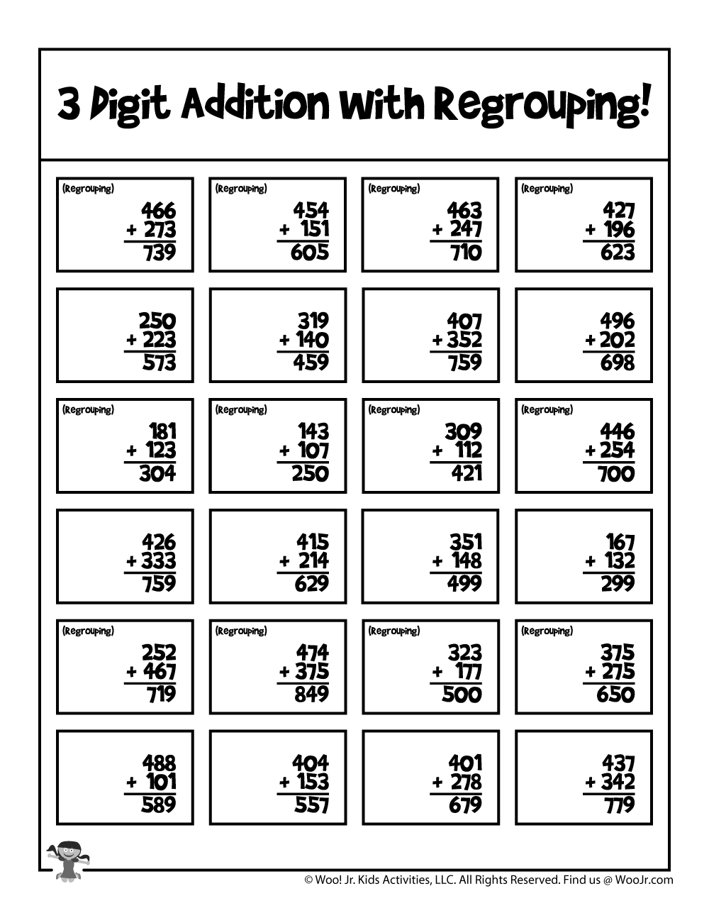addition with regrouping worksheets addition with regrouping worksheets