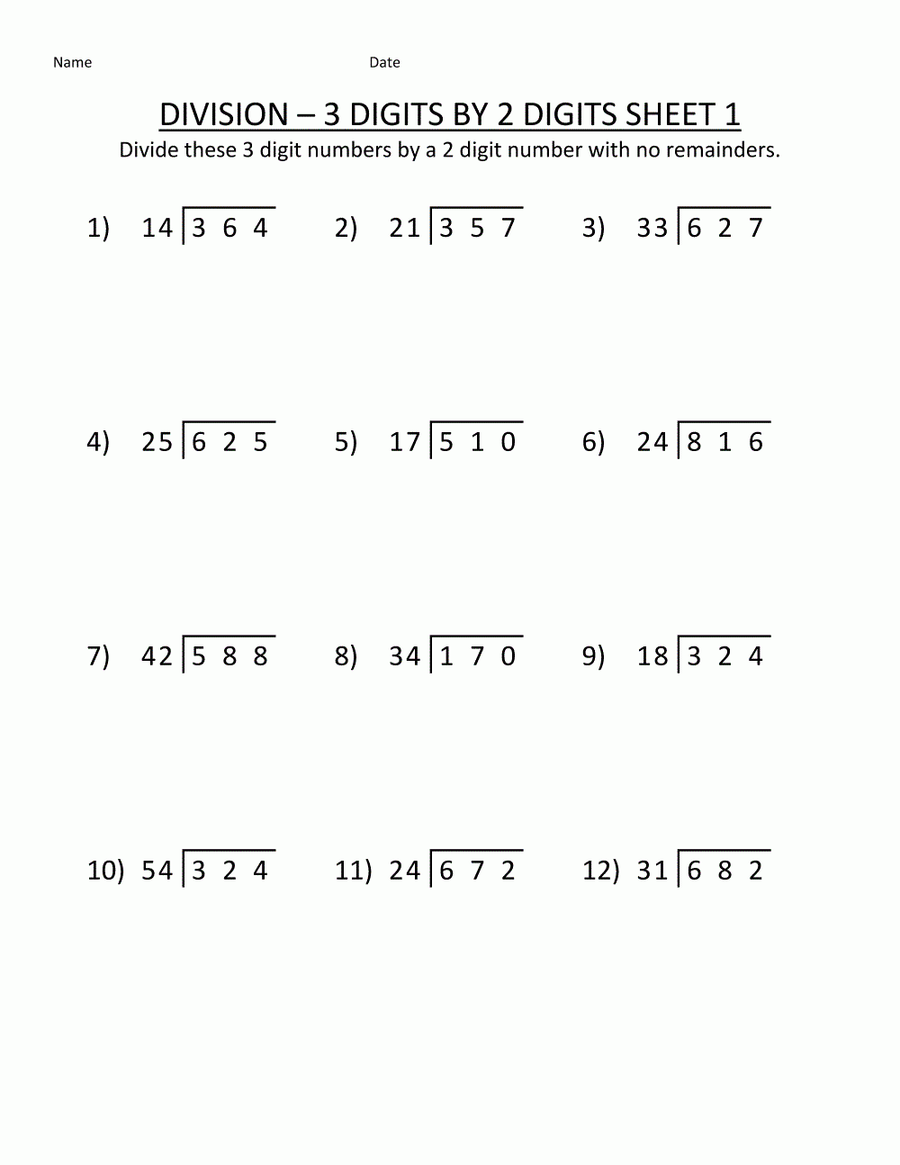 Math Worksheets For Grade 6 K5 Worksheets