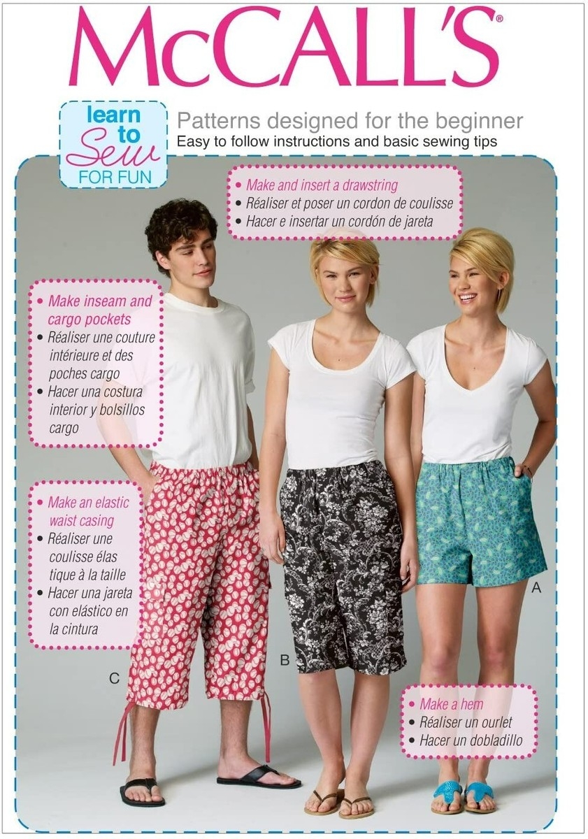 mccall's sewing pattern misses' shorts mccall's sewing pattern misses' shorts