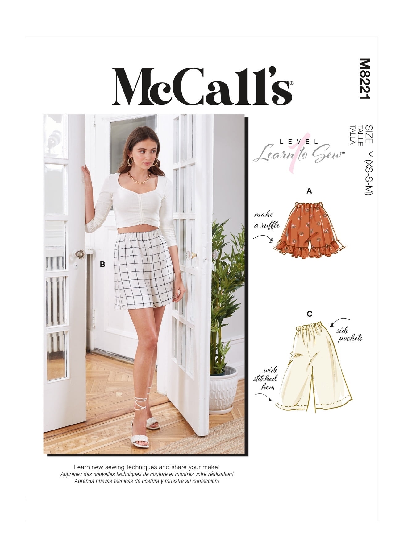 McCall s Sewing Pattern 8221 Misses Shorts Size ZZ 16 18 20 22 24 26 Walmart McCall s Sewing Pattern 8221 Misses Shorts Size ZZ 16 18 20 22 24 26 Walmart