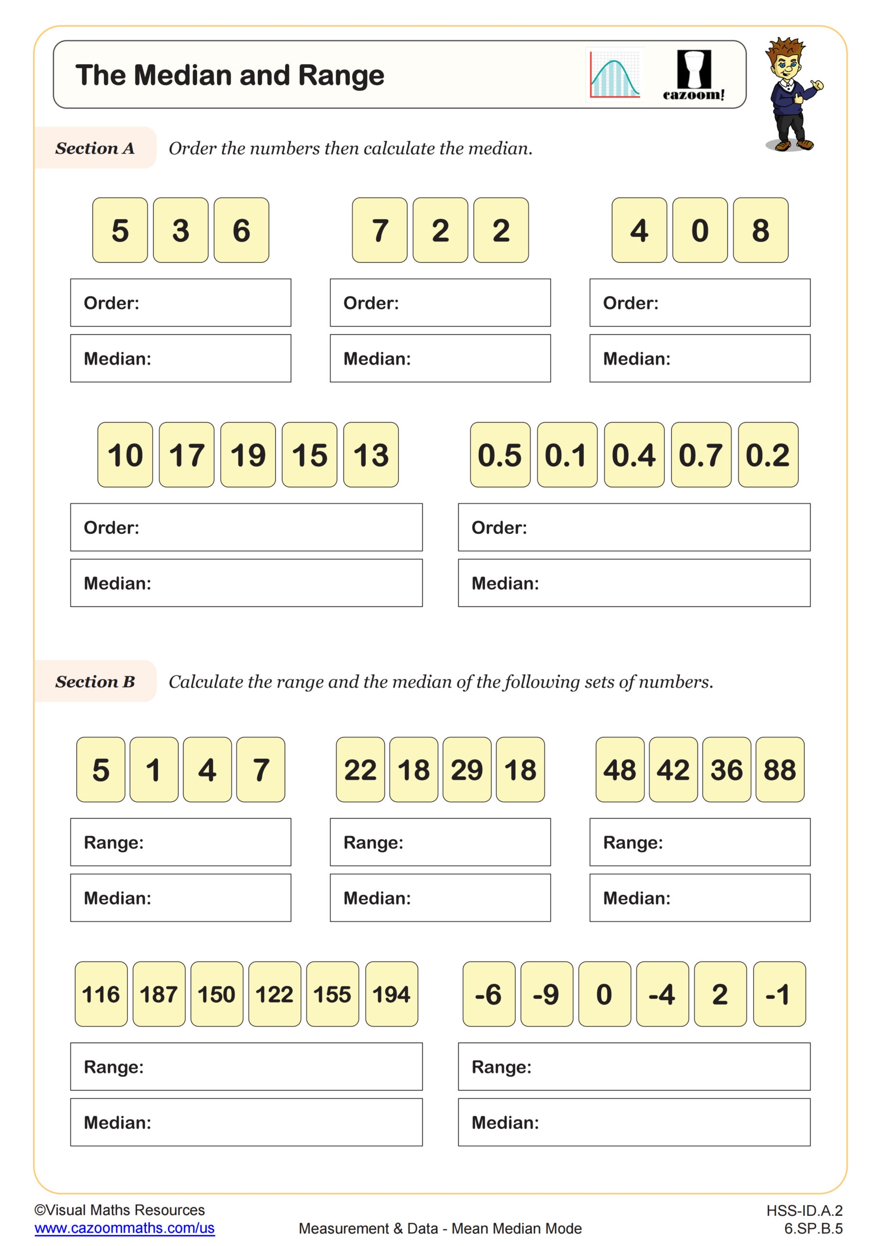 Median And Range Worksheet PDF Printable Measurement Data Worksheet Cazoom Math Median And Range Worksheet PDF Printable Measurement Data Worksheet Cazoom Math