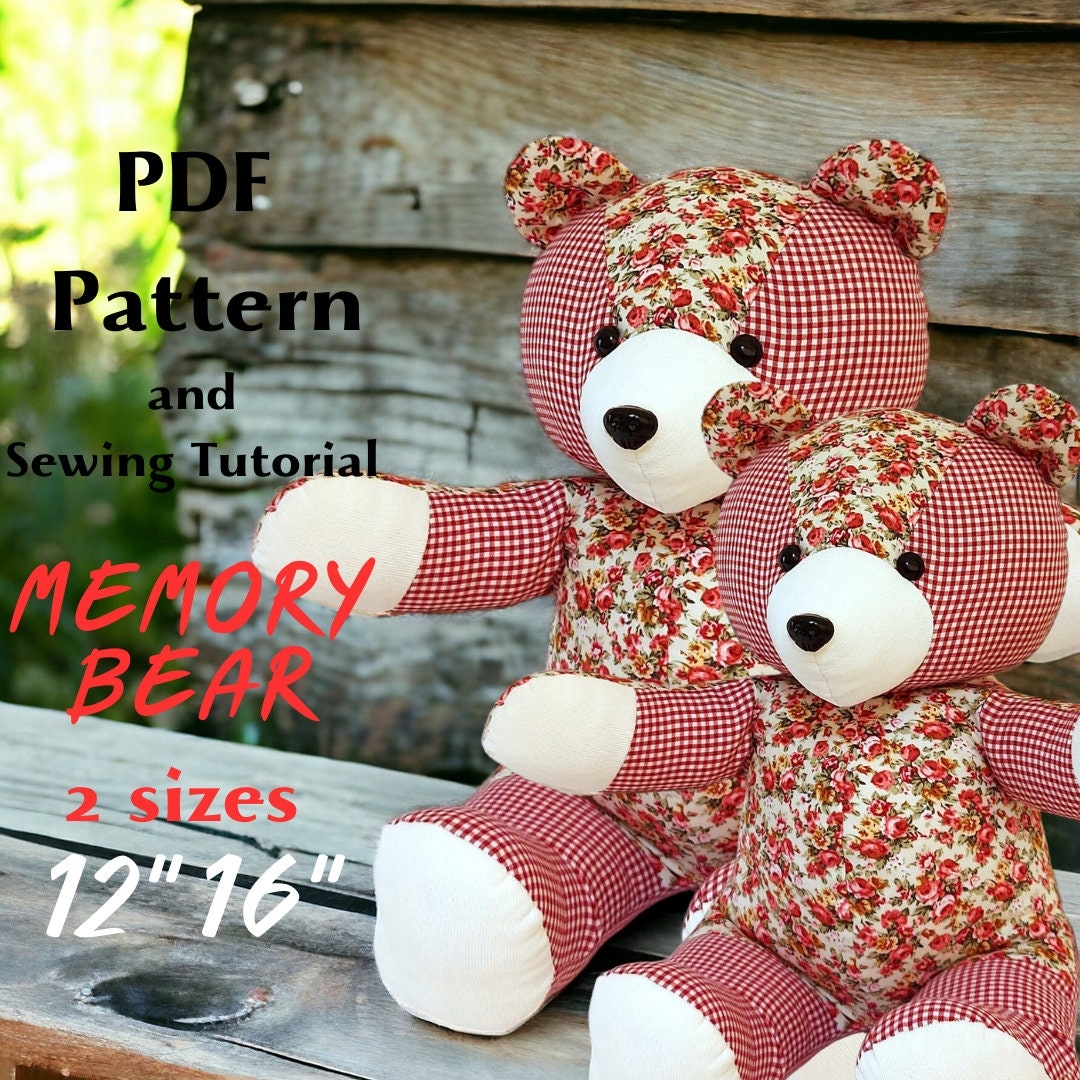 Memory Bear Pattern Keepsake Bear Sewing Pattern Teddy Bear Stuffed Bear Pattern Etsy Memory Bear Pattern Keepsake Bear Sewing Pattern Teddy Bear Stuffed Bear Pattern Etsy
