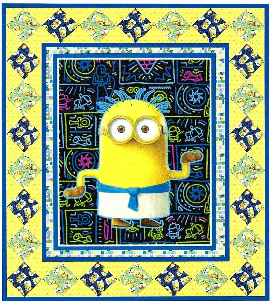 Minion Mania Quilt Kit Despicable Me Walk Like An Egyptian Fabric Panel Pattern EBay Minion Mania Quilt Kit Despicable Me Walk Like An Egyptian Fabric Panel Pattern EBay