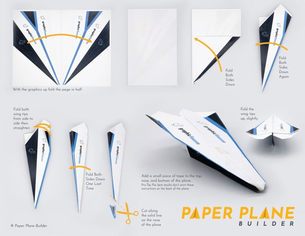 Modified Dart Paper Airplane Template Details And Instructions Modified Dart Paper Airplane Template Details And Instructions