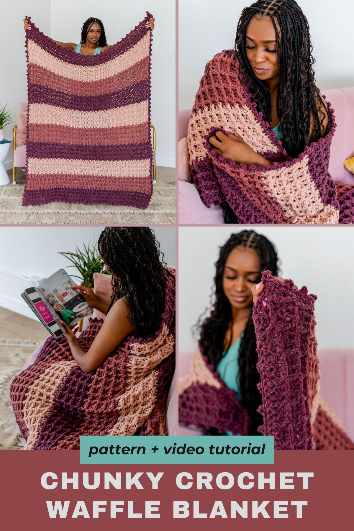 Molly Waffle Blanket A Free Crochet Waffle Stitch Blanket Pattern TL Yarn Crafts Molly Waffle Blanket A Free Crochet Waffle Stitch Blanket Pattern TL Yarn Crafts