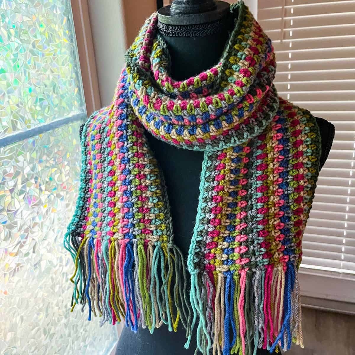Moss Stitch Crochet Scarf Pattern Thecaffeinatedsnail Moss Stitch Crochet Scarf Pattern Thecaffeinatedsnail