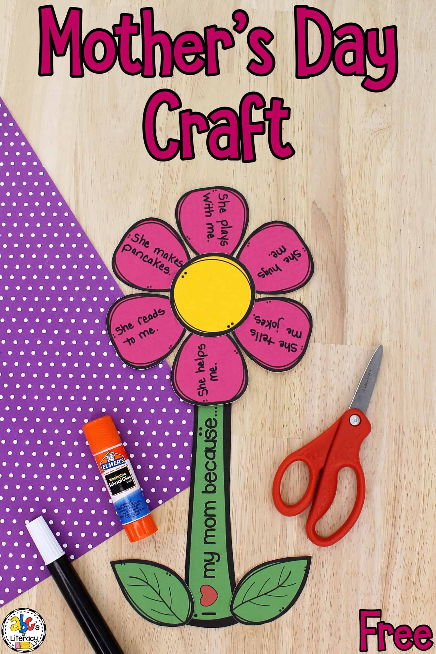 printable mother's day craft template printable mother's day craft template