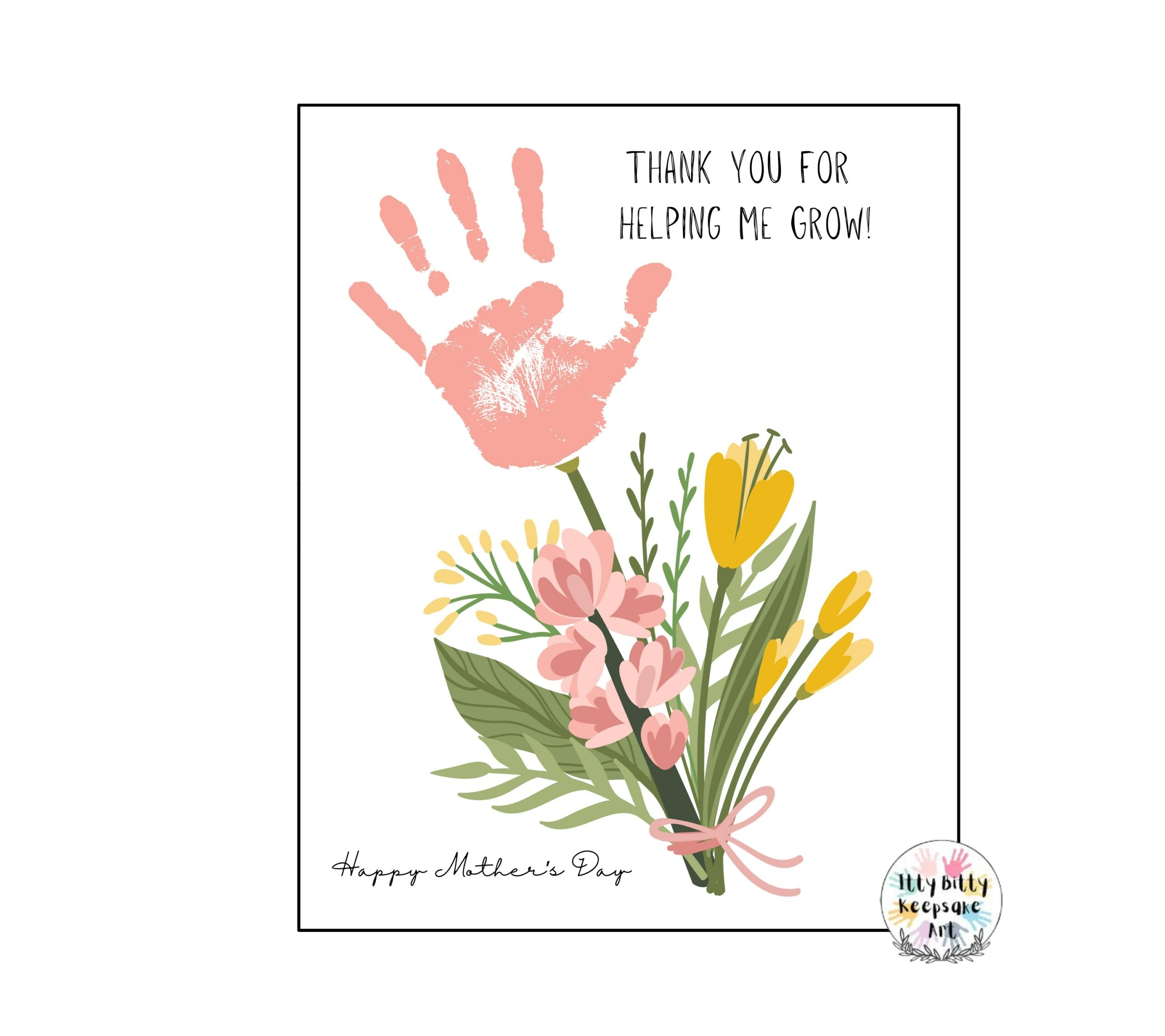 Mother s Day Handprint Craft Art Printable Template Spring Crafts Helping Me Grow Classful Mother s Day Handprint Craft Art Printable Template Spring Crafts Helping Me Grow Classful
