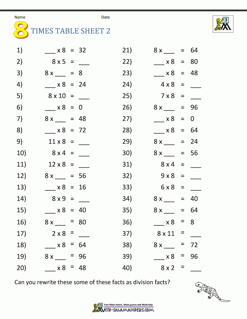 Multiplication Drill Sheets 3rd Grade Multiplication Drill Sheets 3rd Grade