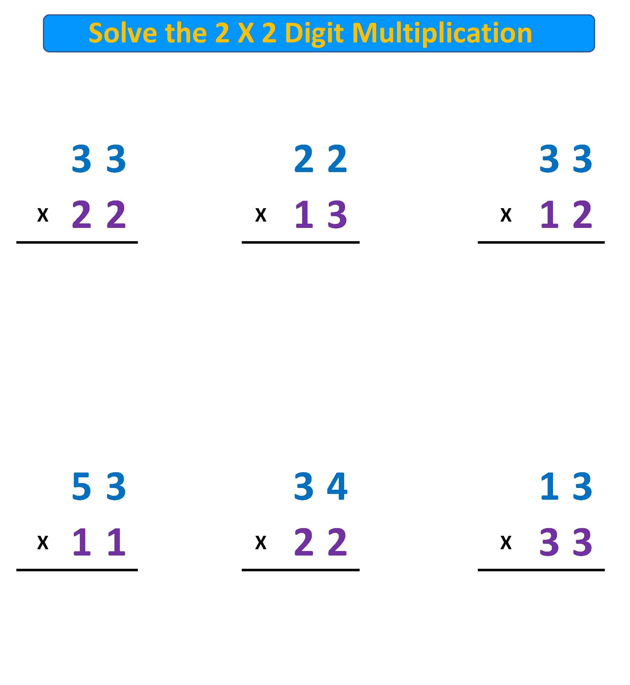 two digit multiplication worksheets two digit multiplication worksheets