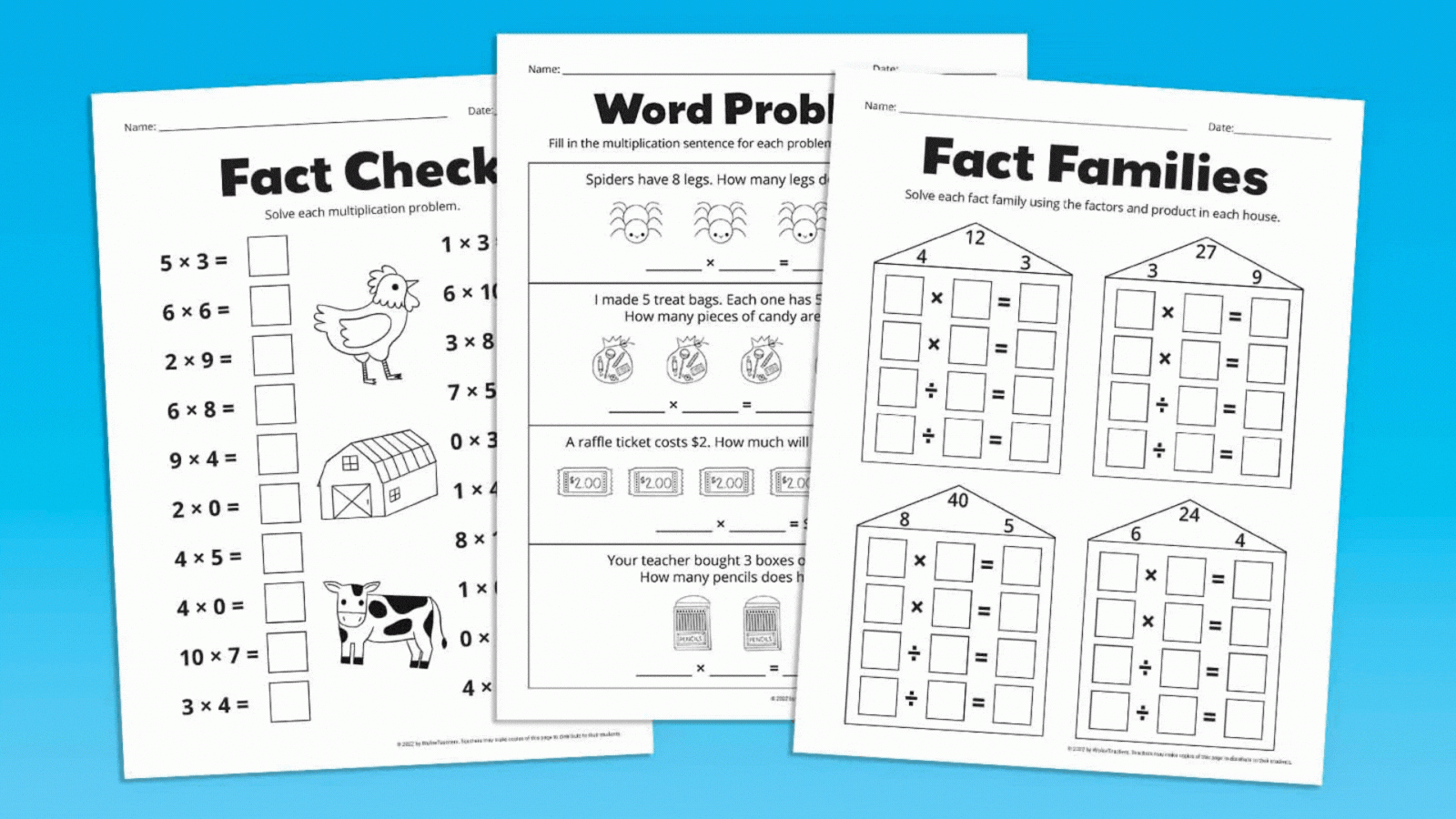 Multiplication Worksheets Get A Free Bundle Of 11 Practice Pages Multiplication Worksheets Get A Free Bundle Of 11 Practice Pages
