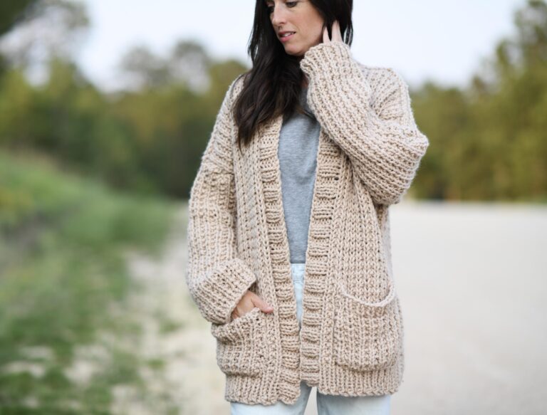 My Big Comfy Ribbed Cardigan Mama In A Stitch