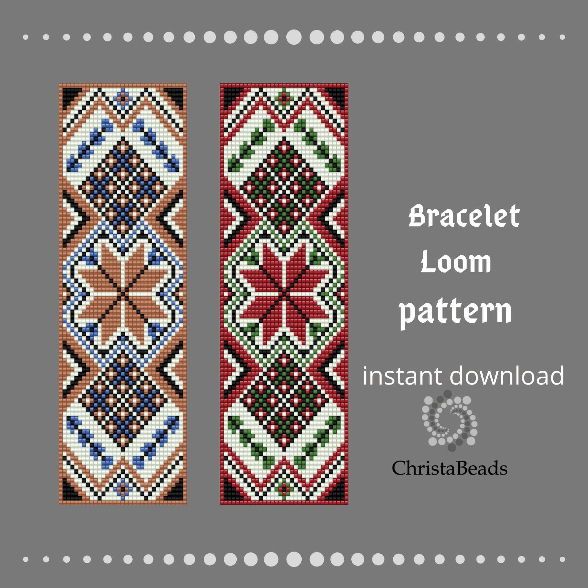 Native Inspired Beaded Bracelet Loom Pattern Set PDF Etsy Native Inspired Beaded Bracelet Loom Pattern Set PDF Etsy