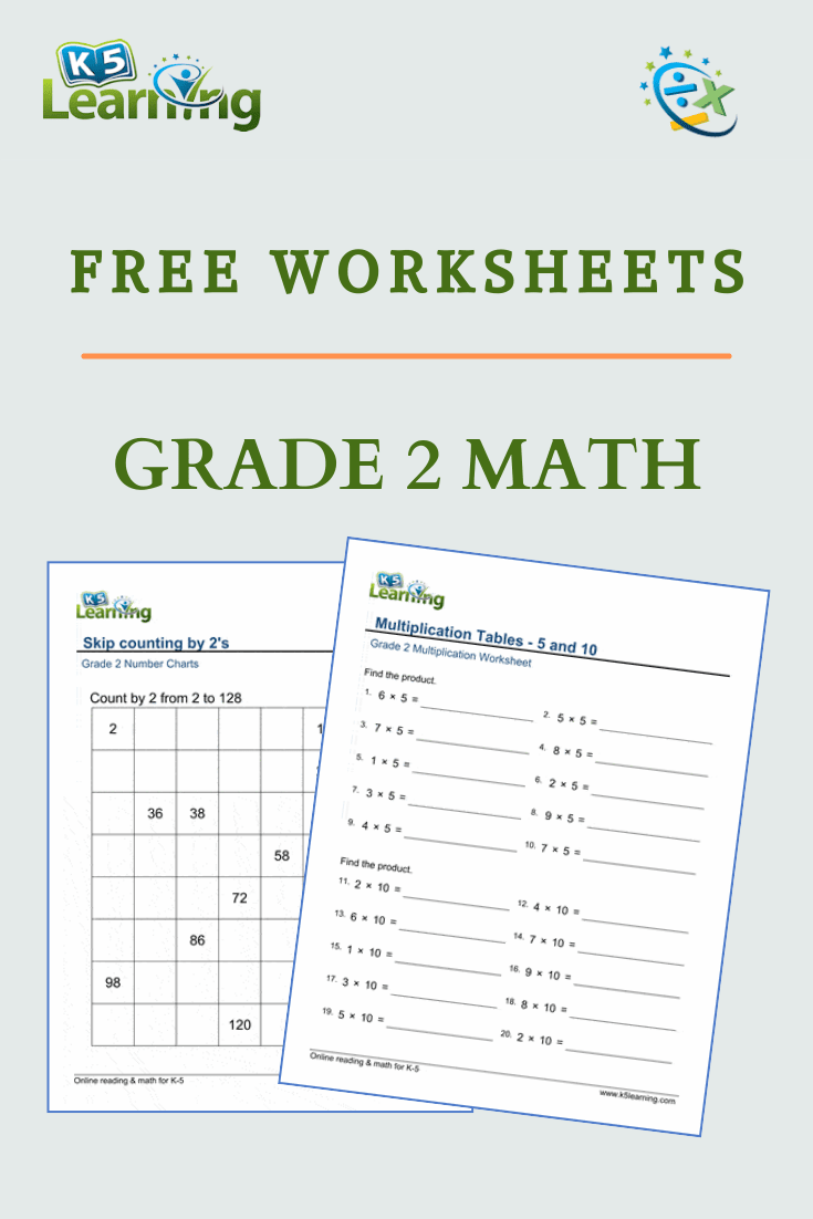 New Grade 2 Math Worksheets Pages K5 Learning New Grade 2 Math Worksheets Pages K5 Learning