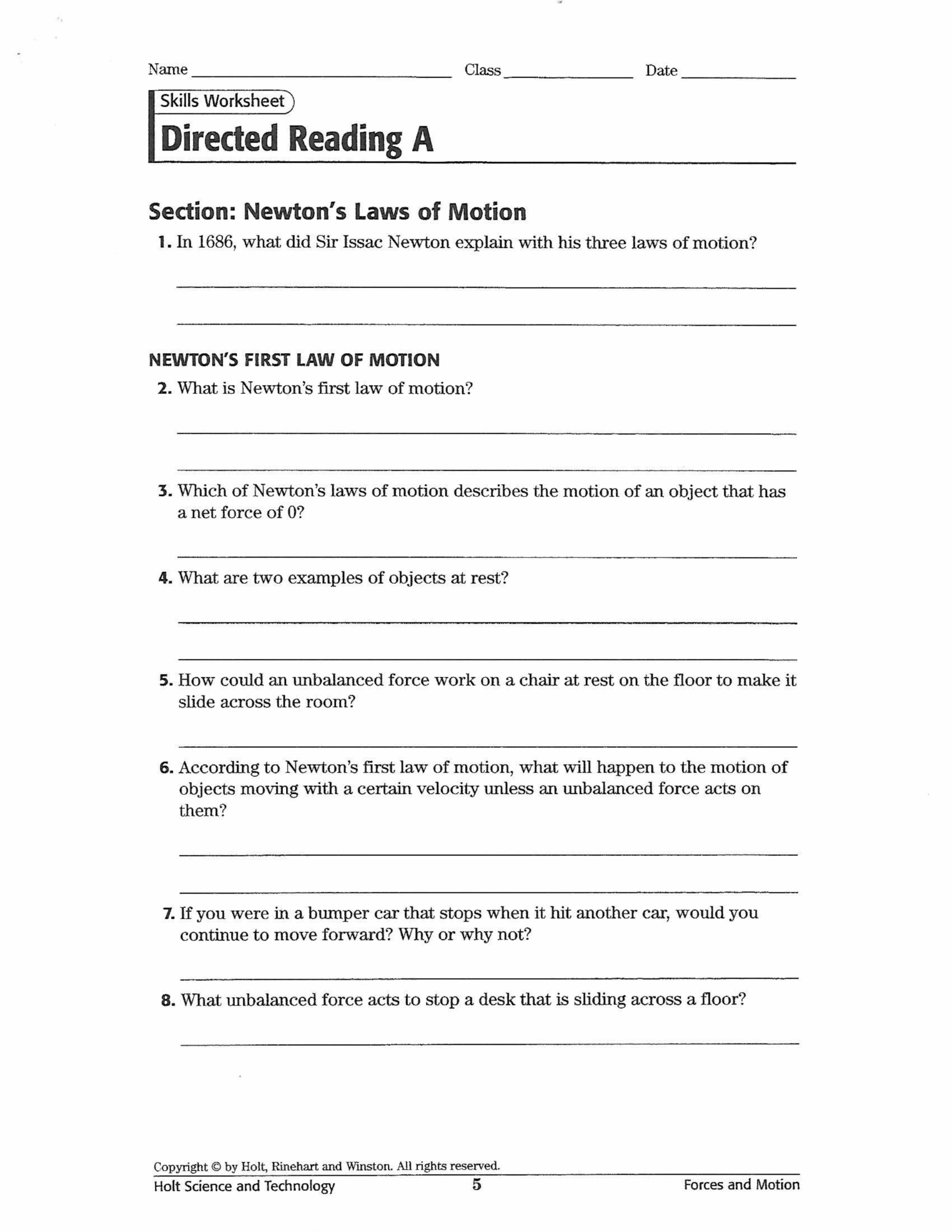 Newton s Laws Of Motion Worksheet Craig Fisher Library Formative Newton s Laws Of Motion Worksheet Craig Fisher Library Formative