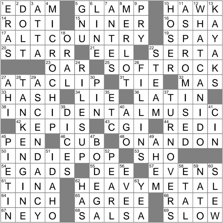NL Central Team Crossword Clue Archives LAXCrossword