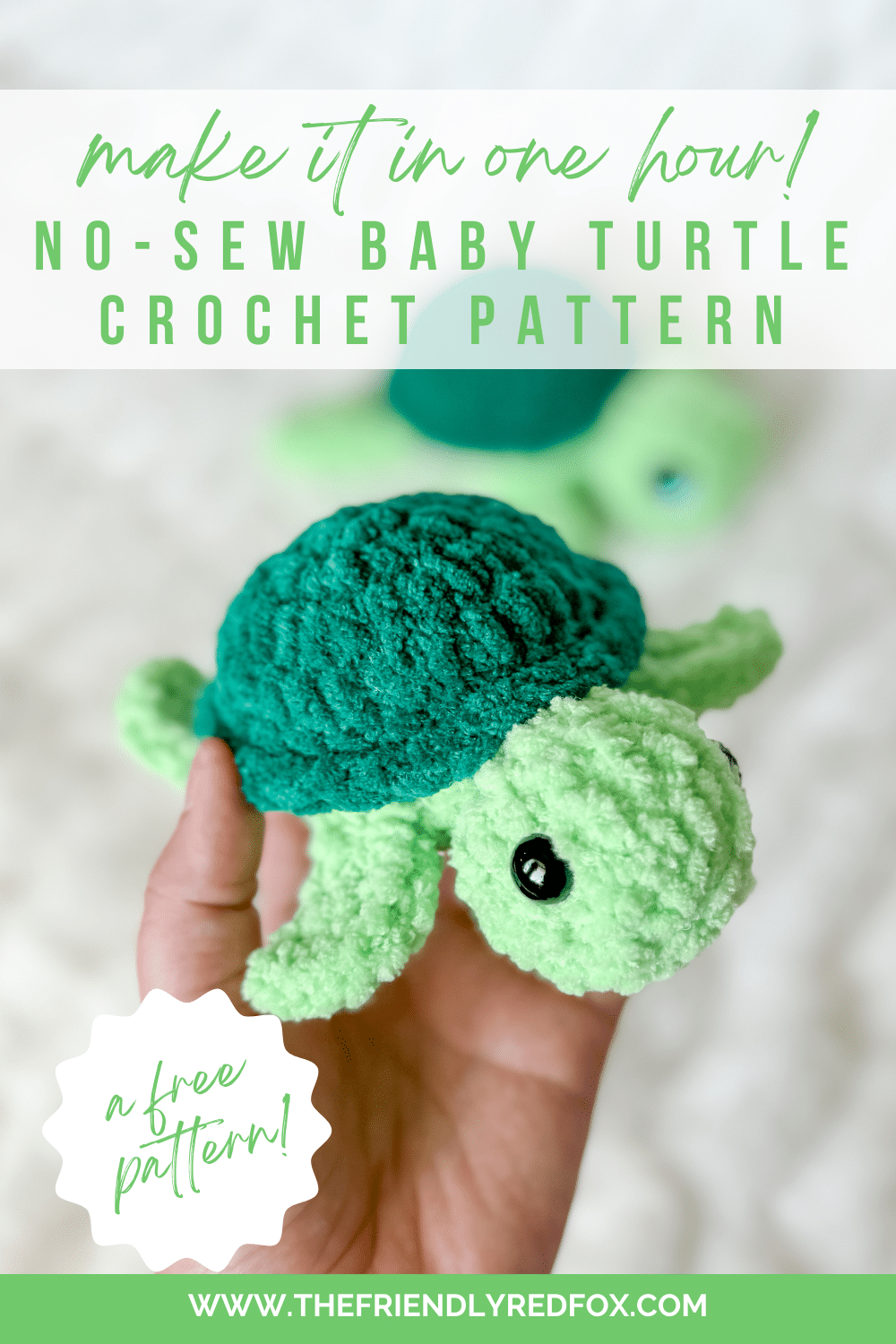 No Sew Crochet Baby Turtle Pattern No Sew Crochet Baby Turtle Pattern