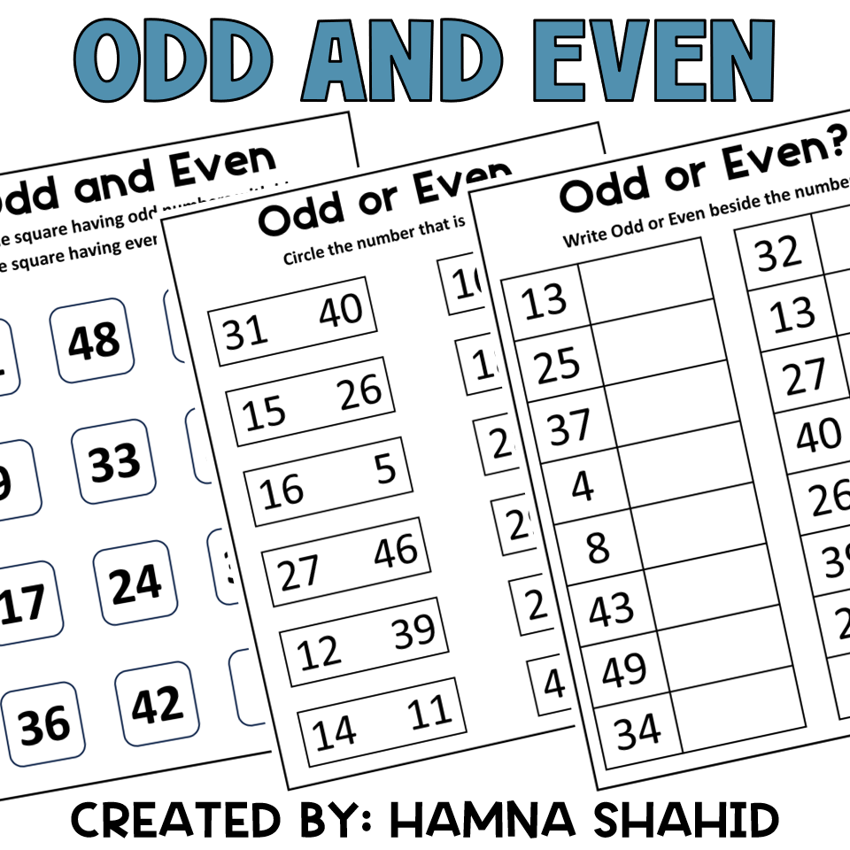 Odd And Even Worksheets Made By Teachers Odd And Even Worksheets Made By Teachers