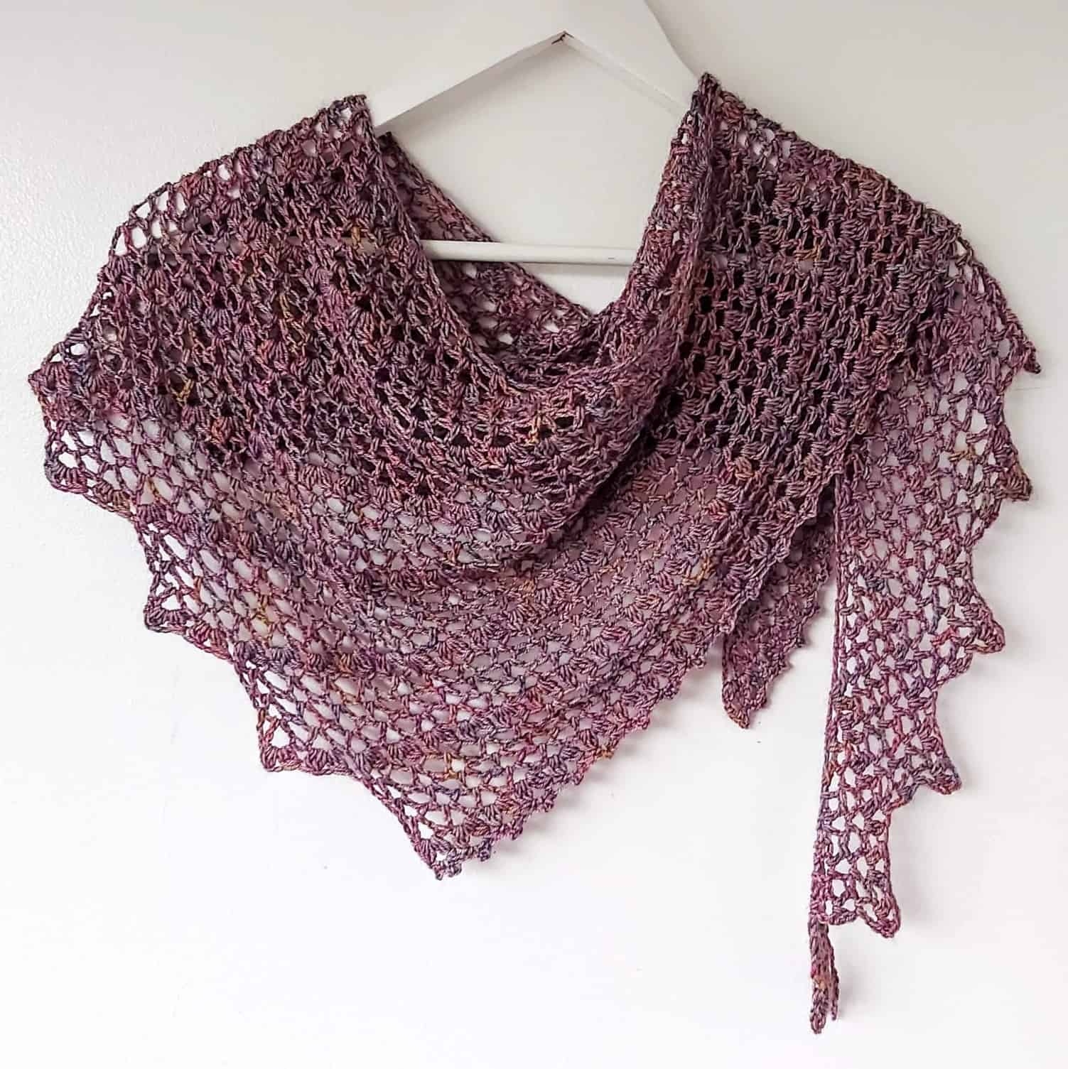 One Skein Crochet Shawl Pattern Tendril Annie Design Crochet One Skein Crochet Shawl Pattern Tendril Annie Design Crochet
