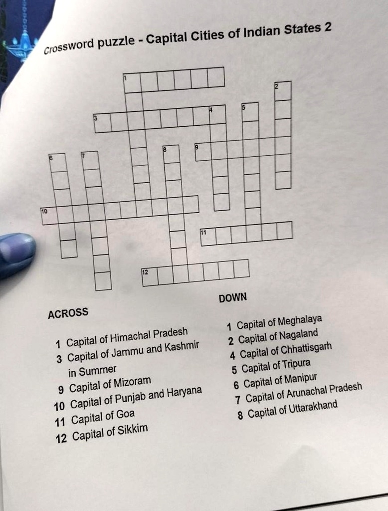 indian state crossword clue indian state crossword clue