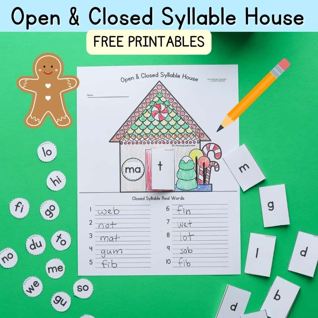 open and closed syllables worksheets open and closed syllables worksheets