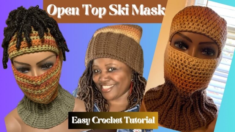 Open Top Ski Mask Crochet Tutorial Balaclava Crochet Tutorial YouTube