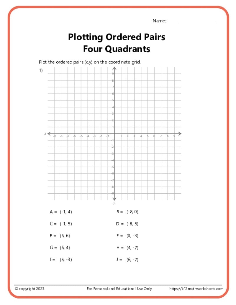 free printable coordinate graphing pictures worksheets pdf